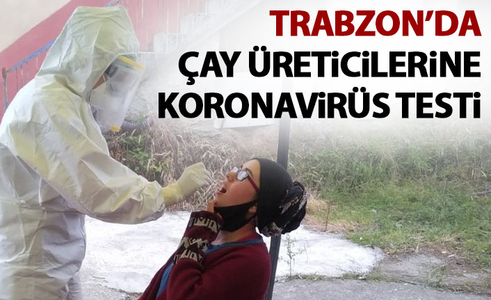 Çay hasadı için Trabzon'a gelenlere test