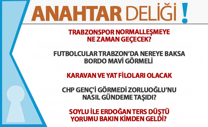 Anahtar Deliği 31.05.2020