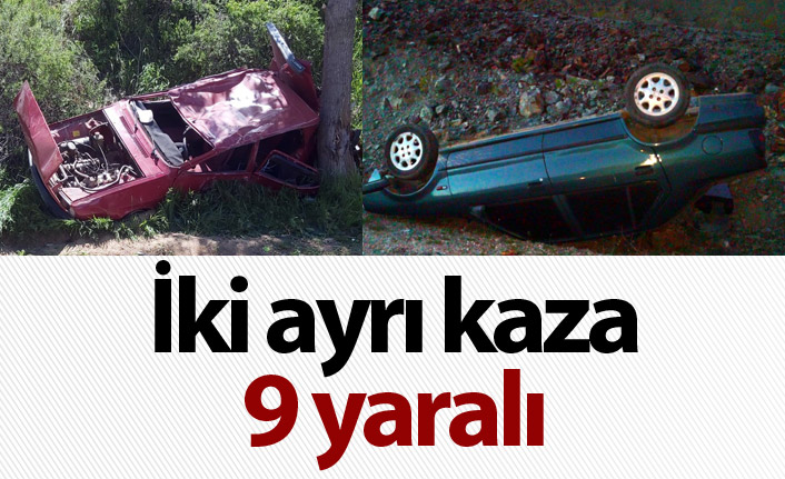 Gümüşhane'de iki ayrı kaza! 9 Yaralı