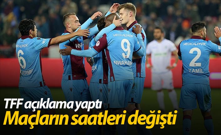 Süper Lig maçlarının saatleri değişti