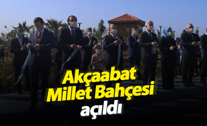 Akçaabat Millet Bahçesi açıldı