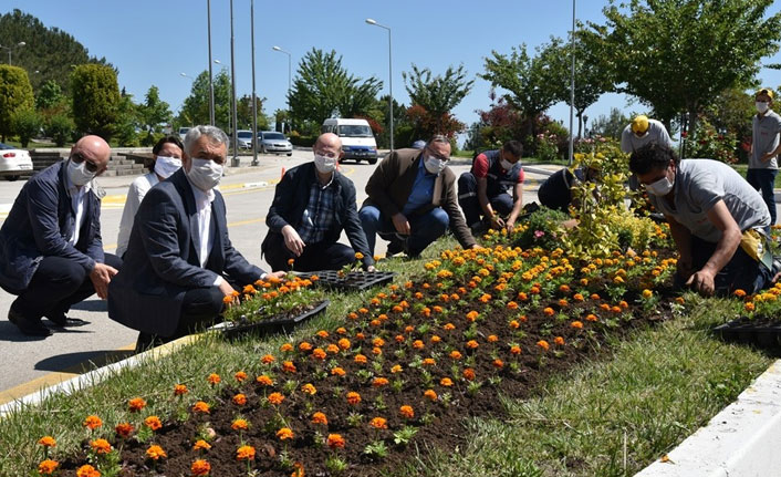 Dünya Çevre Günü’nde çiçekleri toprakla buluştu