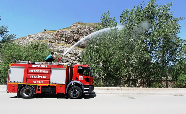 İtfaiyeden polen temizliği