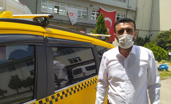 Taksiciden örnek davranış: 'Sağlıkçıları ücretsiz taşıyor'