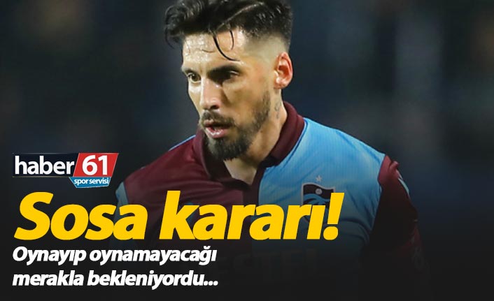 Jose Sosa kararı!