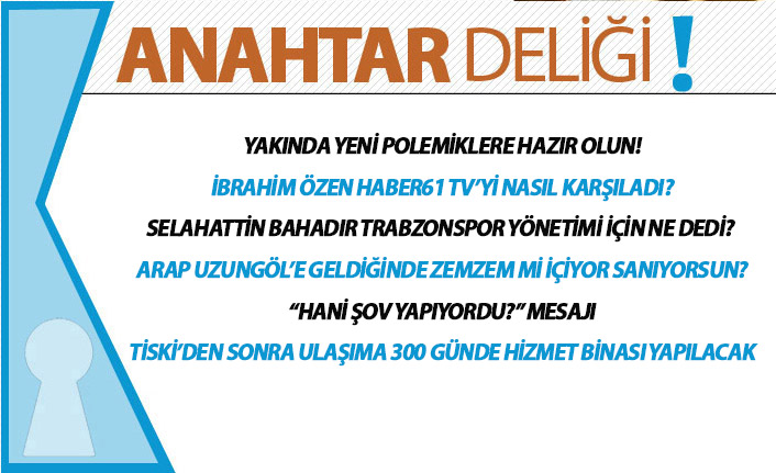 Anahtar Deliği 16.06.2020