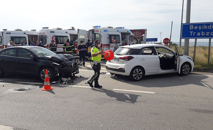 Trabzon yönüne giderken kaza: 4 kişi yaralandı