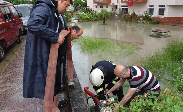 Giresun'u şiddetli yağış vurdu