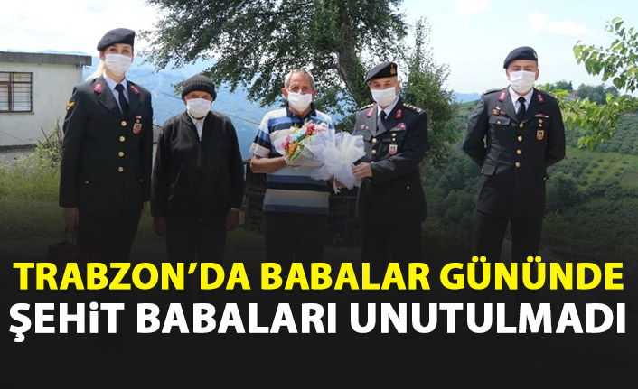 Trabzon'da şehit babaları unutulmadı