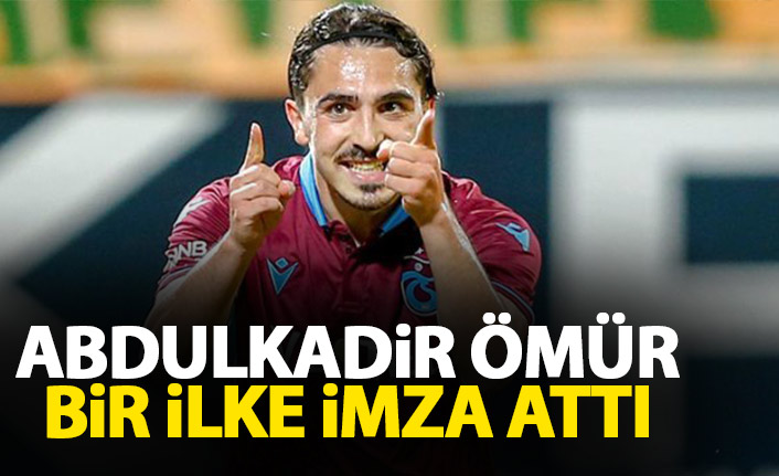 Trabzonspor'un genç yıldızı Abdulkadir'den bir ilk