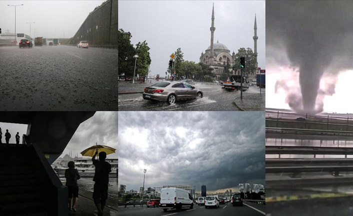 İstanbul'da sağanak etkili oldu