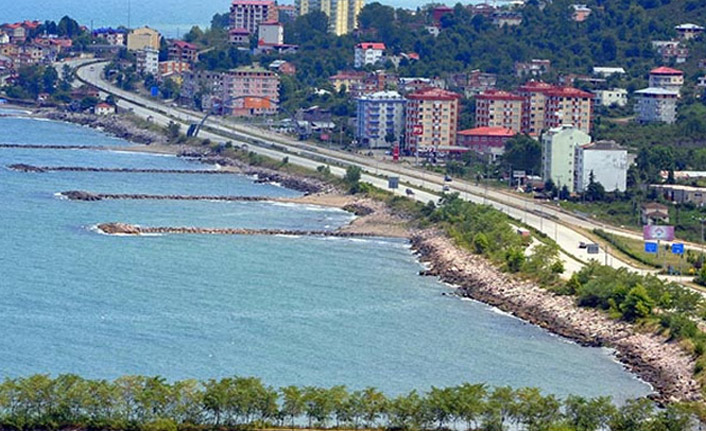 Piraziz-Giresun-Tirebolu yolunda çalışma 26 Haziran 2020