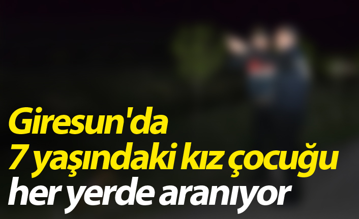 Giresun'da 7 yaşındaki kız çocuğu her yerde aranıyor