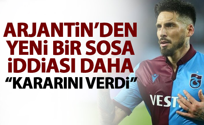 Sosa için yeni iddia: Kararını verdi