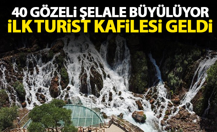 Gümüşhane'de 40 gözeli şelale huzur veriyor