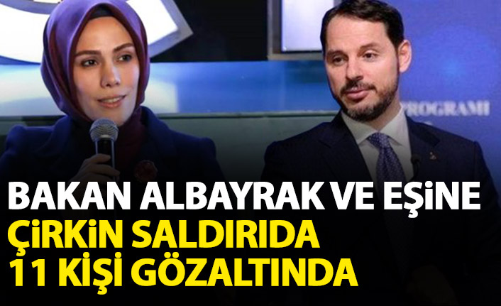 Bakan Albayrak ve eşini hedef alan paylaşım yapan 11 kişi gözaltında