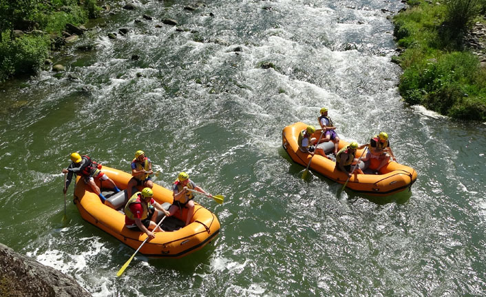 Ordu’da rafting için deneme turu atıldı