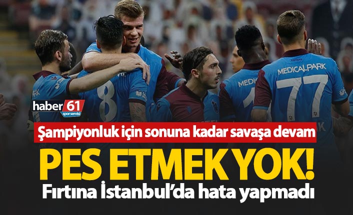 Trabzonspor Galatasaray'ı yendi, hata yapmadı!