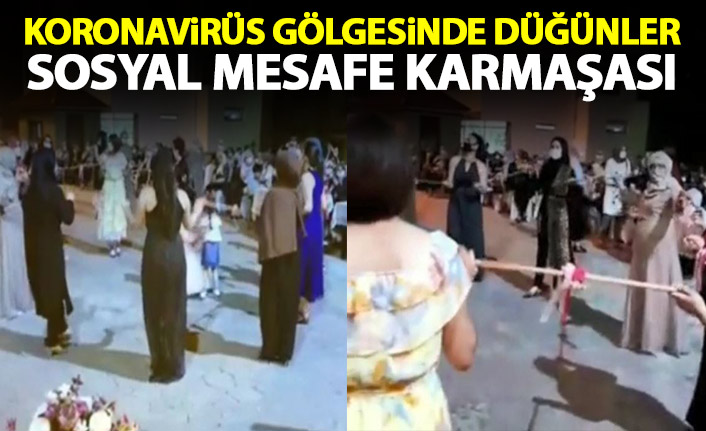 Koronavirüs gölgesinde düğünler devam ediyor! İki farklı mazara