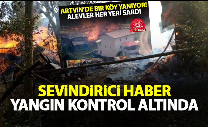 Artvin'de orman yangını kontrol altına alındı!