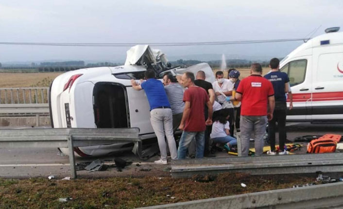 Samsun'da trafik kazası!