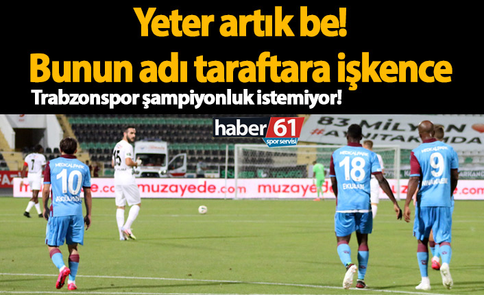 Şampiyonluk neyimize! Trabzonspor Denizli'ye yenildi...