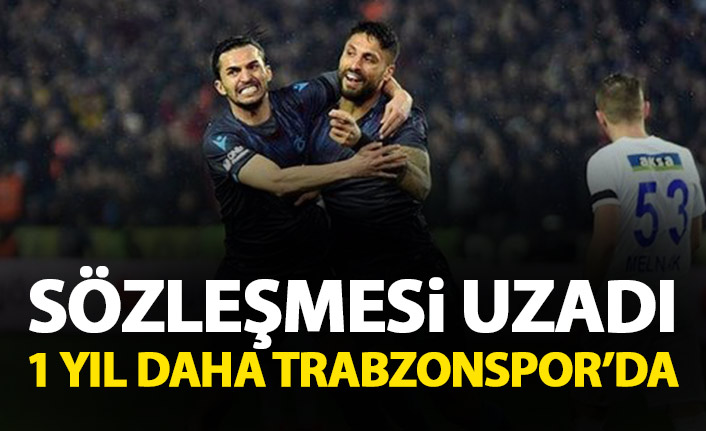 Trabzonsporlu futbolcunun sözleşmesi 1 yıl daha uzadı