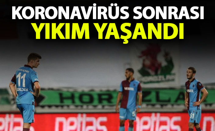 Trabzonspor koronavirüs sonrası yıkım yaşadı