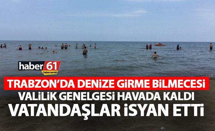 Trabzon’da denize girilecek alan bilmecesi!