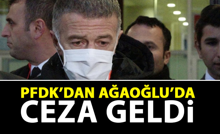 Ahmet Ağaoğlu'na PFDK'dan ceza