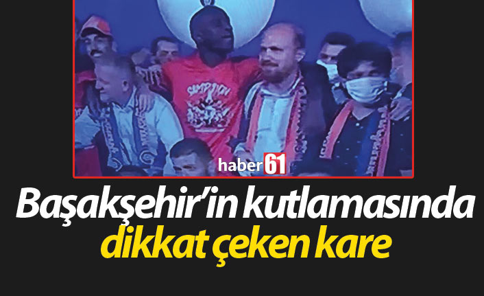 Başakşehir'in kutlamasında dikkat çeken kare: Bilal Erdoğan...