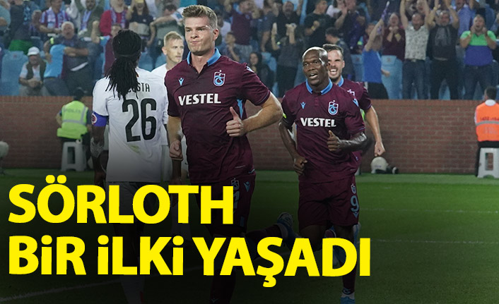 Trabzonspor'da Sörloth bir ilki yaşadı