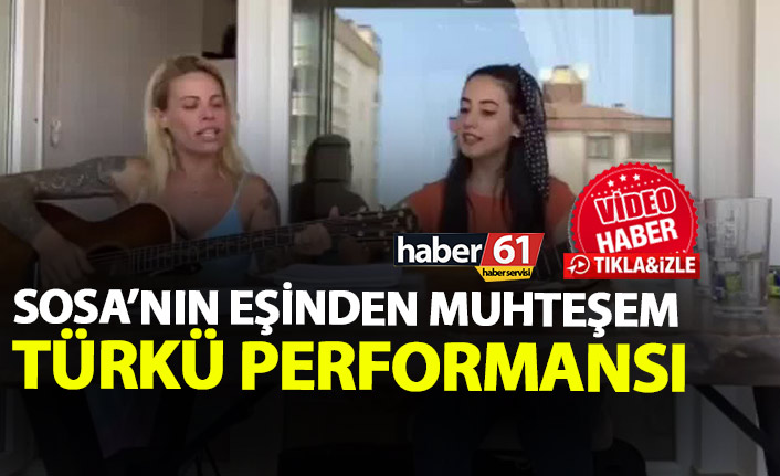 Sosa'nın eşinden türkü performansı