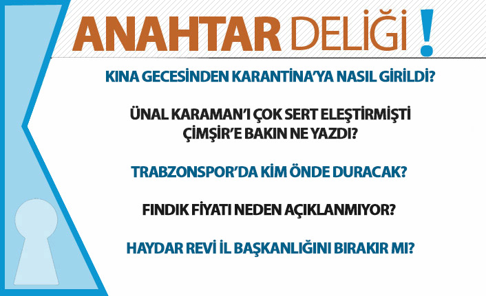 Anahtar Deliği 21.07.2020