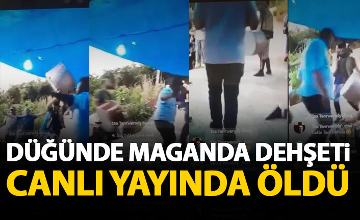 Emekli polis düğünde ateş etti, davetli öldü! Canlı yayında panik anları