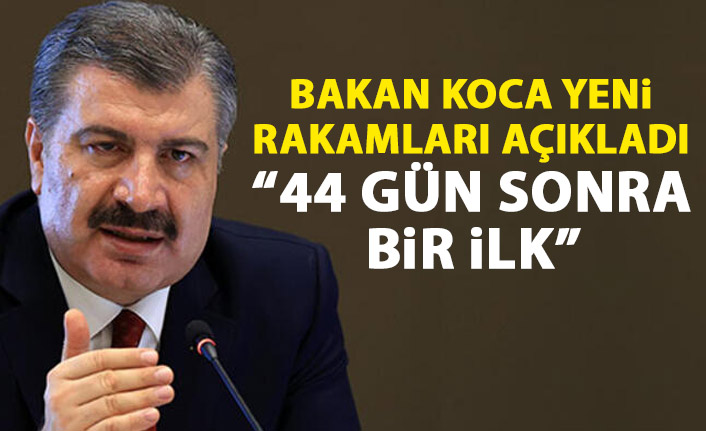 Güncel koronavirüs rakamları açıklandı: 44 gün sonra bir ilk