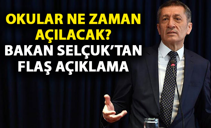 Milli Eğitim Bakanından son dakika açıklaması! Okullar 31 Ağustos'ta açılacak mı?