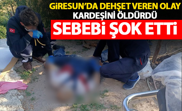 Giresun'da dehşet veren olay! Gürültü yapan kardeşini öldürdü