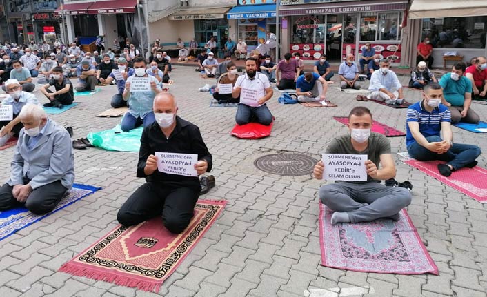 Trabzon'dan Ayasofya’ya destek