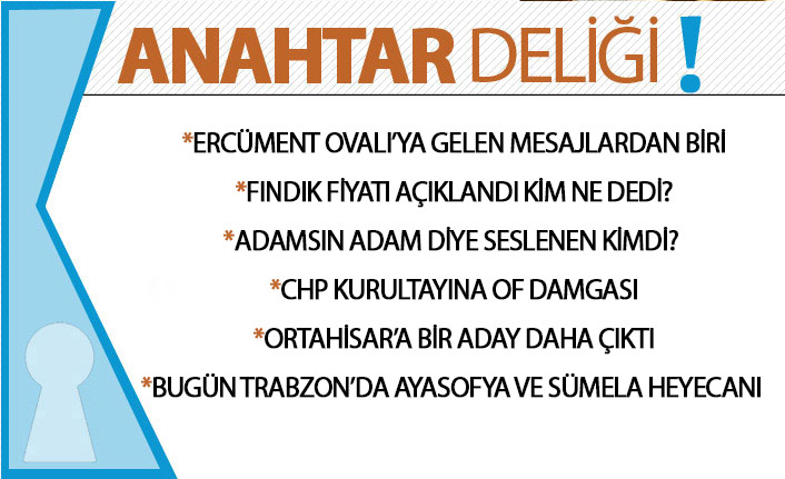 Anahtar Deliği 28.07.2020