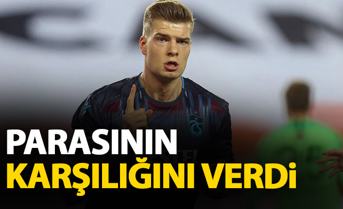 Trabzonspor'da Sörloth parasının karşılığını verdi!