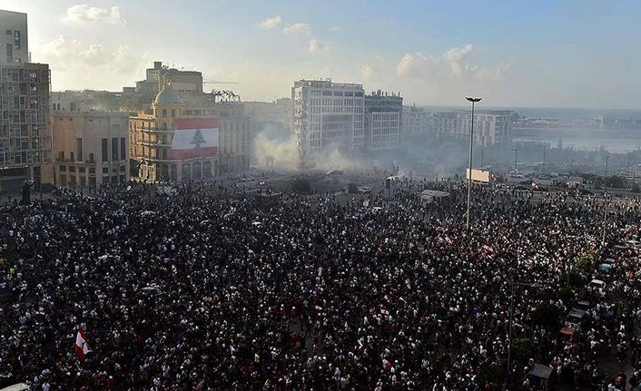 Beyrut'taki gösterilerin bilançosu: 1 ölü, 238 yaralı