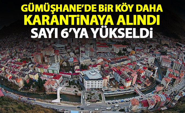 Gümüşhane’de bir mahalle daha karantinaya alındı