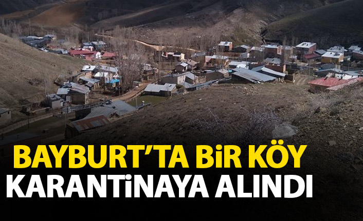 Bayburt'ta bir köy karantinaya alındı - 13 Ağustos 2020