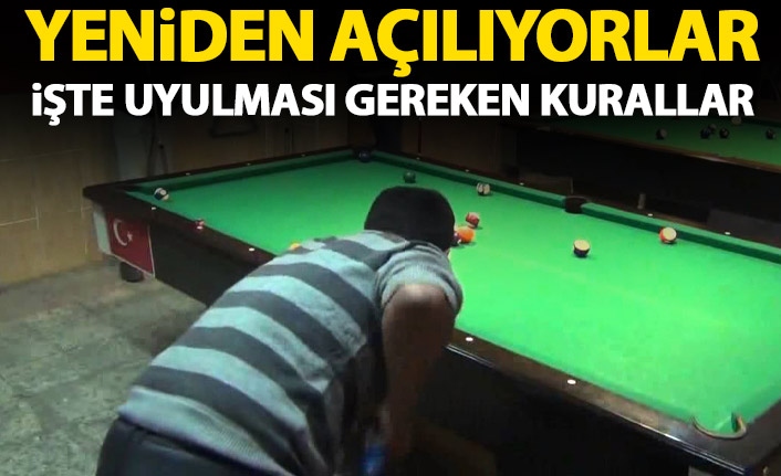 Trabzon'da Bilardo salonları için tedbirler açıklandı