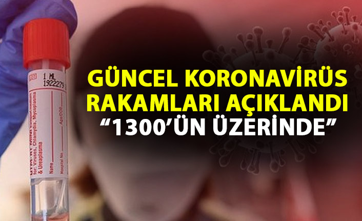 Günlük Koronavirüs rakamları açıklandı: 1300'ün üzerine çıktı