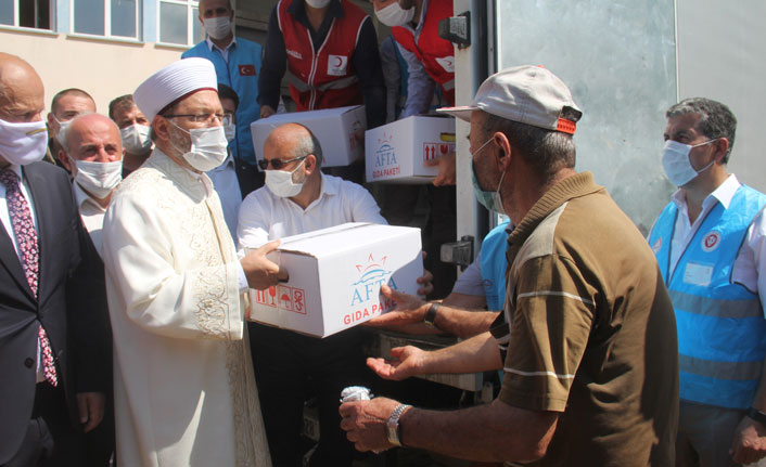 Diyanet İşleri Başkanı Ali Erbaş Dereli ilçesinde incelemelerde bulundu