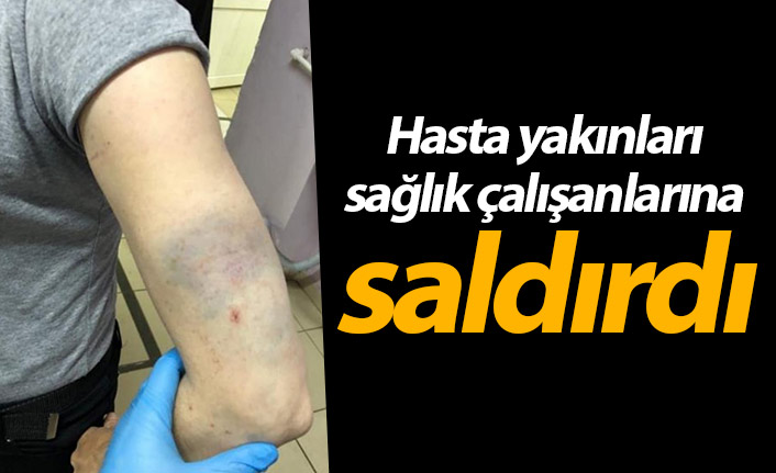 Ordu'da hasta yakınları sağlık çalışanlarına saldırdı