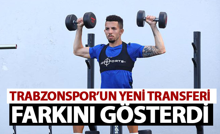 Trabzonspor'un yeni transferi farkını gösterdi