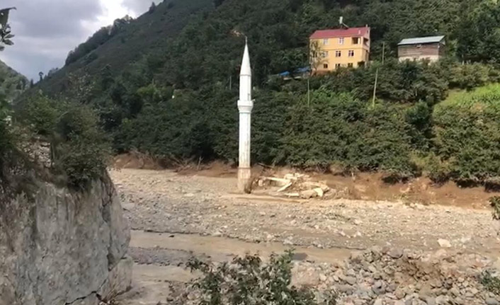 Giresun'da sel felaketini anlatan en ilginç kare